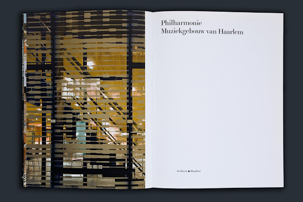 Philharmonie Muziekgebouw van Haarlem, uitgeverij Architext